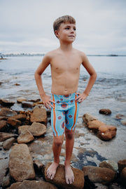 OLLY ATHLETIC BLUE & ORANGE DOT PRINTED SKINS - BOYS