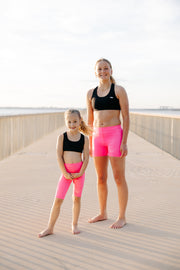 OLLY ATHLETIC CANDY PINK SHORT SKINS - LADIES
